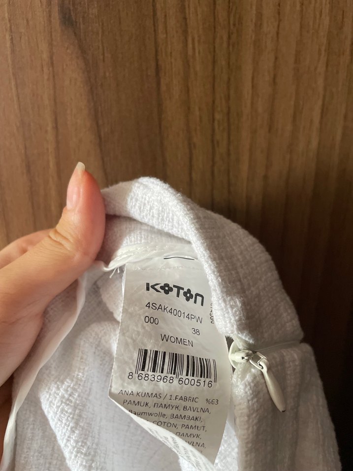 Ekru Mini Etek — görsel 3/4