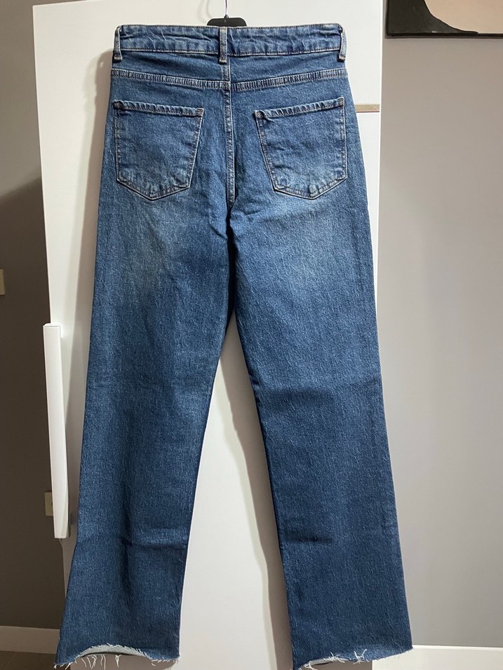 Zara Yüksek Bel Açık Mavi Denim Jean — görsel 3/5