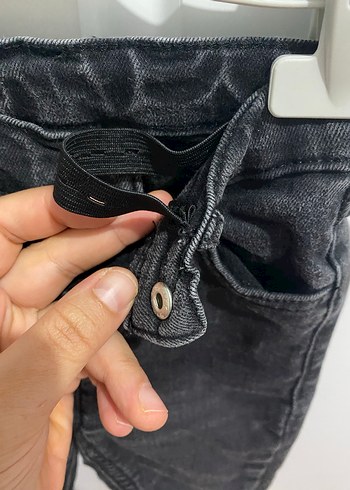 Erkek Çocuk Siyah Slim Fit Denim Pantolon - Görsel 4