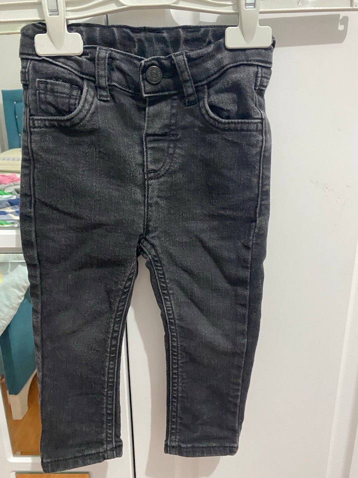 Erkek Çocuk Siyah Slim Fit Denim Pantolon - Görsel 2