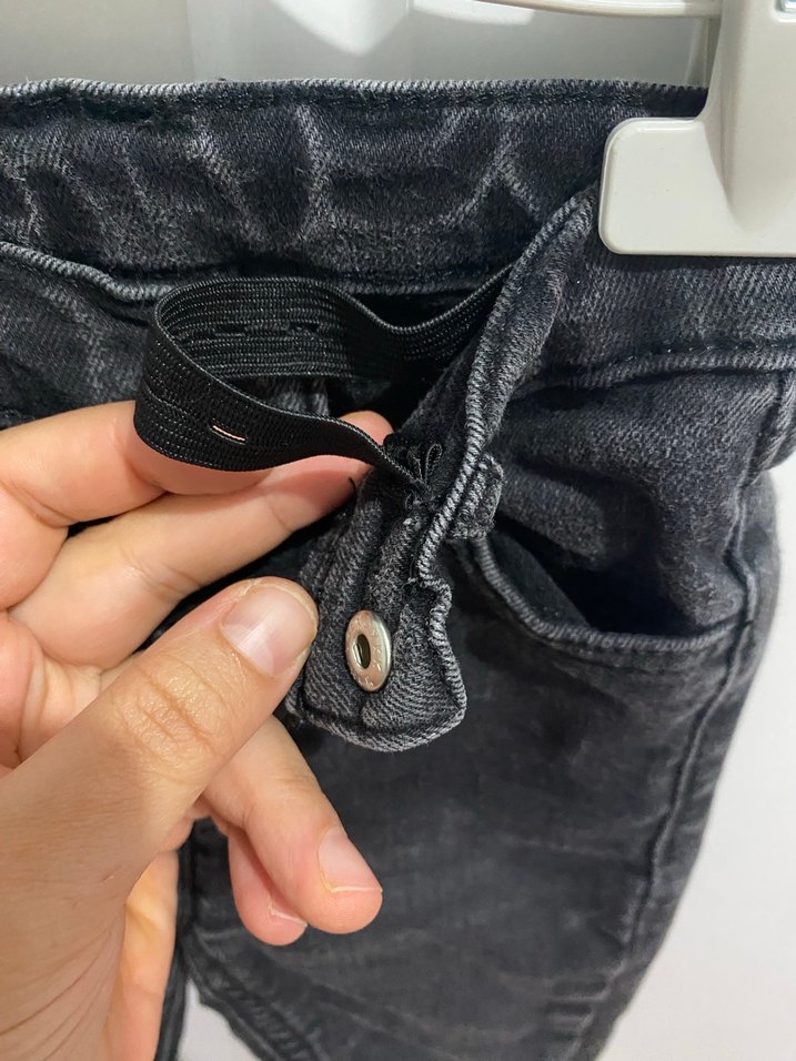 Erkek Çocuk Siyah Slim Fit Denim Pantolon - Görsel 4