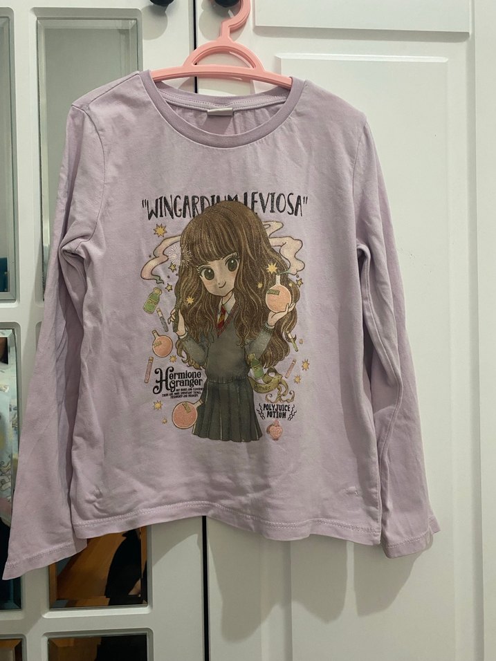 Kız Çocuk Uzun Kollu Baskılı Tişört - Görsel 2