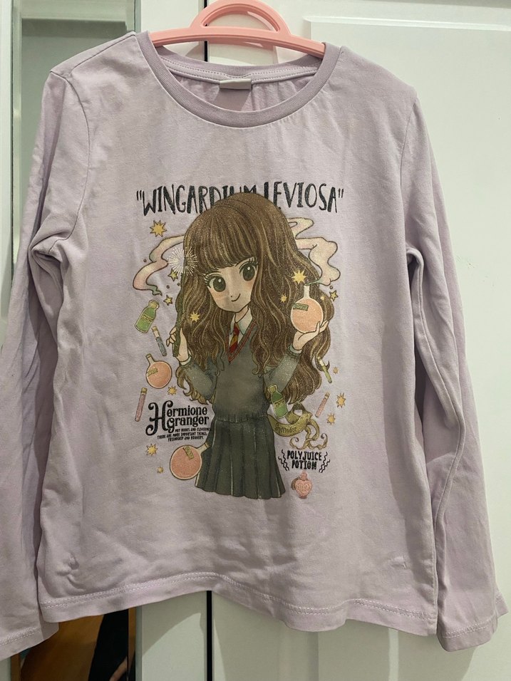 Kız Çocuk Uzun Kollu Baskılı Tişört - Görsel 3