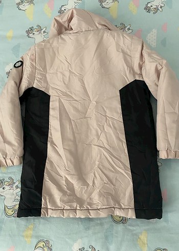 Kızlar için düğmeli kapüşonlu ceket - Görsel 5