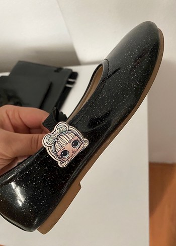 Kız Çocuk Siyah Rugan Tokalı Babet - Görsel 3