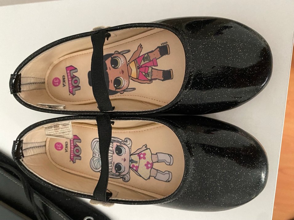 Kız Çocuk Siyah Rugan Tokalı Babet - Görsel 4