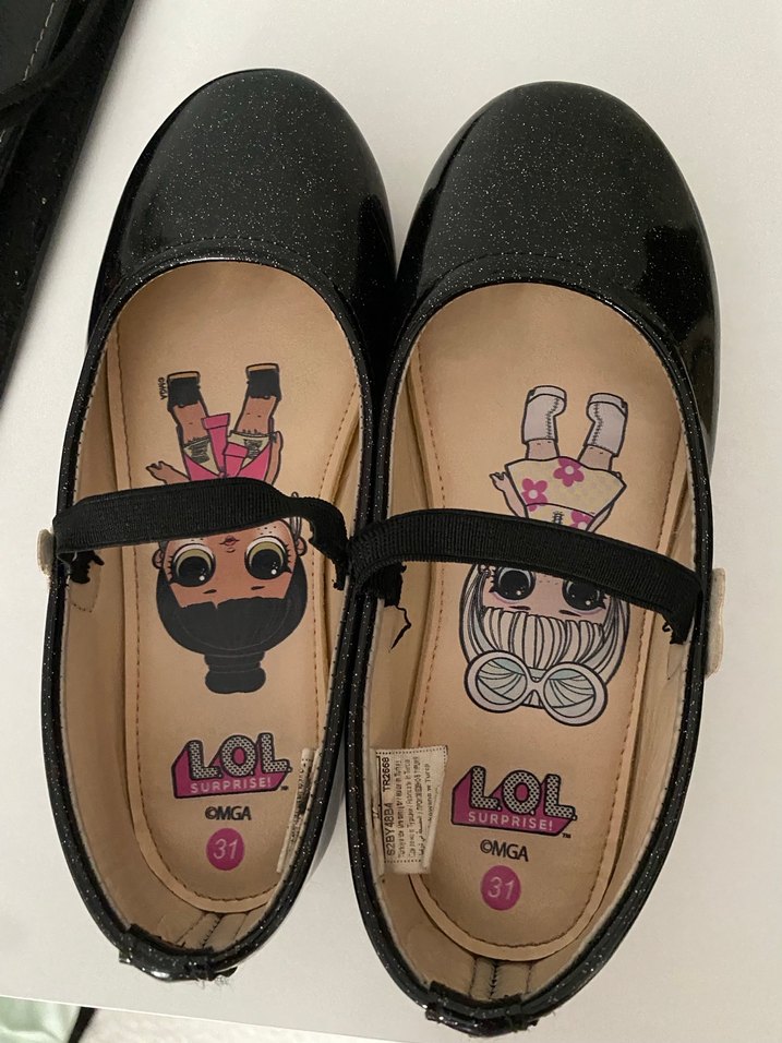 Kız Çocuk Siyah Rugan Tokalı Babet - Görsel 2