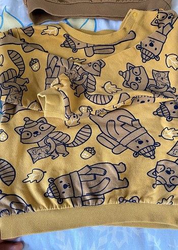 Erkek Çocuk Renkli Baskılı Sweatshirt - Görsel 3