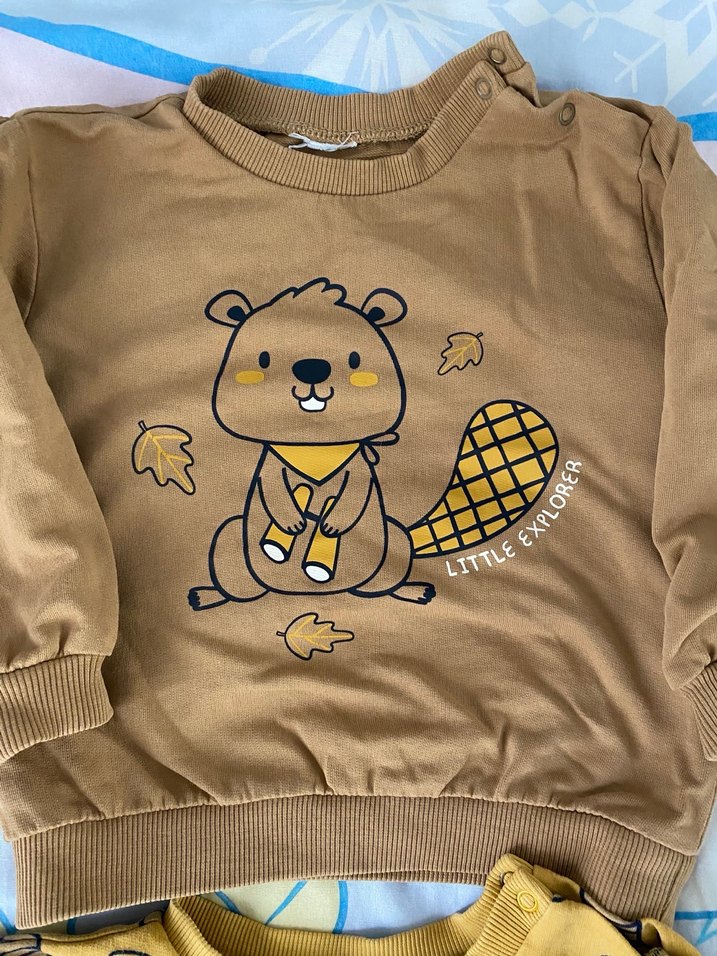 Erkek Çocuk Renkli Baskılı Sweatshirt - Görsel 4