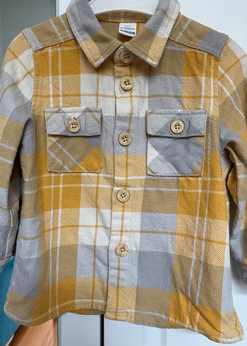 Erkek Çocuk Ekose Uzun Kollu Gömlek - Görsel 4