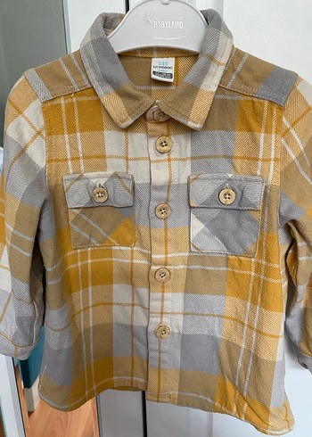 Erkek Çocuk Ekose Uzun Kollu Gömlek - Görsel 6