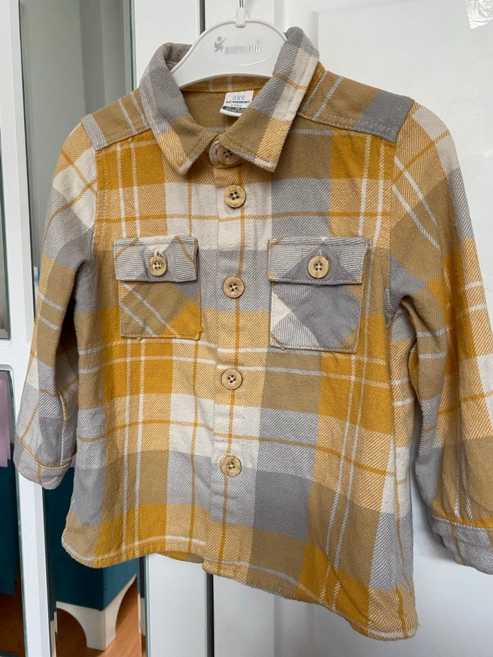 Erkek Çocuk Ekose Uzun Kollu Gömlek - Görsel 2