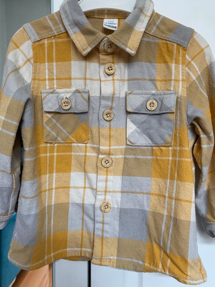 Erkek Çocuk Ekose Uzun Kollu Gömlek - Görsel 4