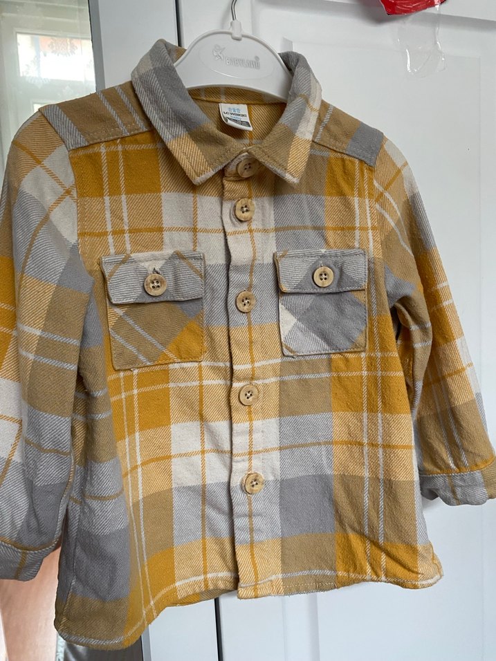 Erkek Çocuk Ekose Uzun Kollu Gömlek - Görsel 3