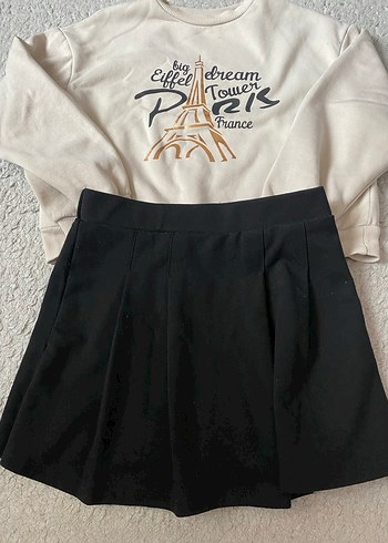 Kız çocuk 2li şortlu takım - Görsel 6