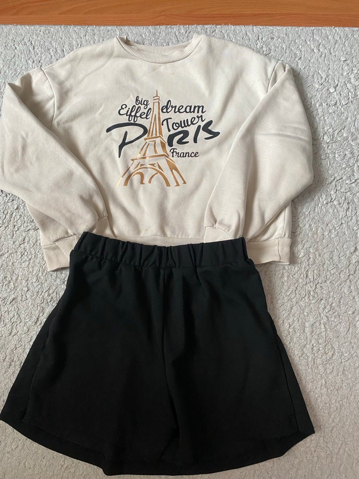 Kız çocuk 2li şortlu takım - Görsel 3