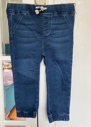 Erkek Bebek Rahat Kesim Mavi Denim Pantolon - Görsel 2