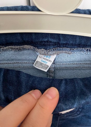 Erkek Bebek Rahat Kesim Mavi Denim Pantolon - Görsel 5