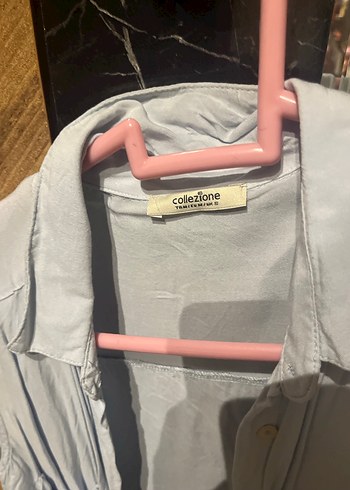 Collezione Açık mavi Düğmeli Kolsuz Gömlek