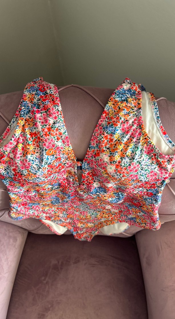 Renkli Bağcıklı Fermuarlı Bohem Mayo - Görsel 2