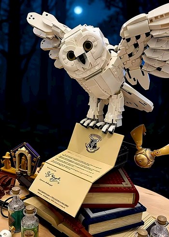 Harry Potter Baykuşu Hedwig Lego - Görsel 4