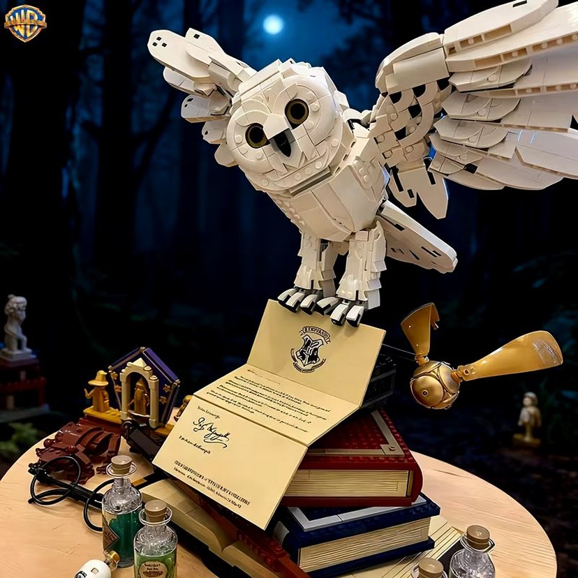 Harry Potter Baykuşu Hedwig Lego - Görsel 4