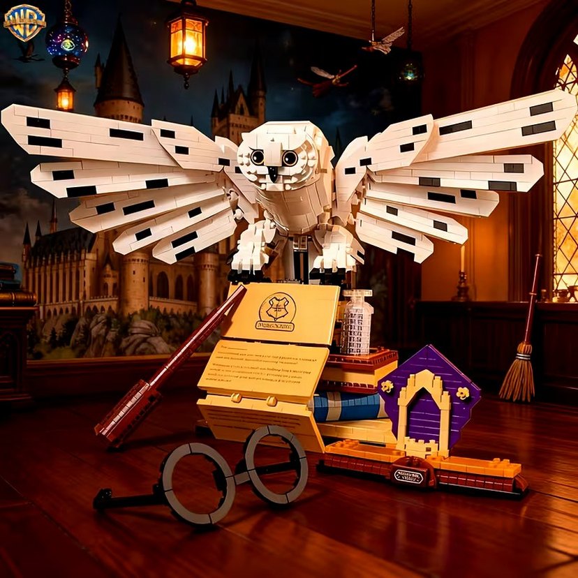 Harry Potter Baykuşu Hedwig Lego - Görsel 5