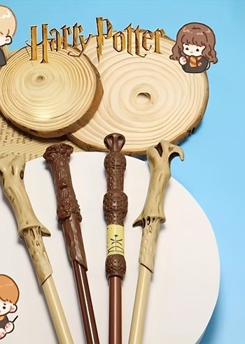 4'lü Harry Potter asa Şeklinde Kalem Seti