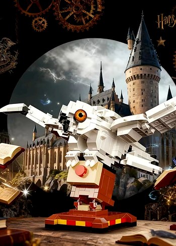 Harry Potter Baykuşu Hedwig Lego - Görsel 4