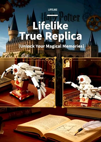 Harry Potter Baykuşu Hedwig Lego - Görsel 5