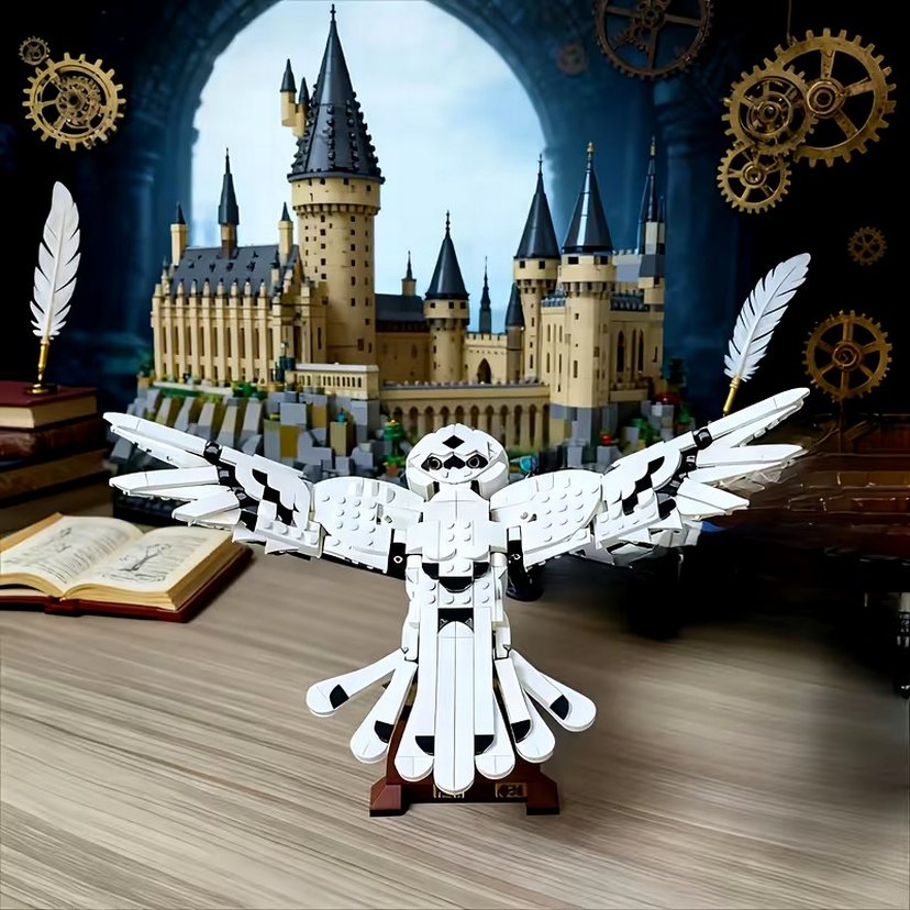 Harry Potter Baykuşu Hedwig Lego - Görsel 2