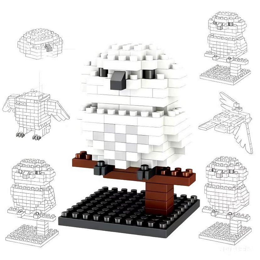 Harry Potter ve Baykuşu Hedwig 2'li Lego - Görsel 4