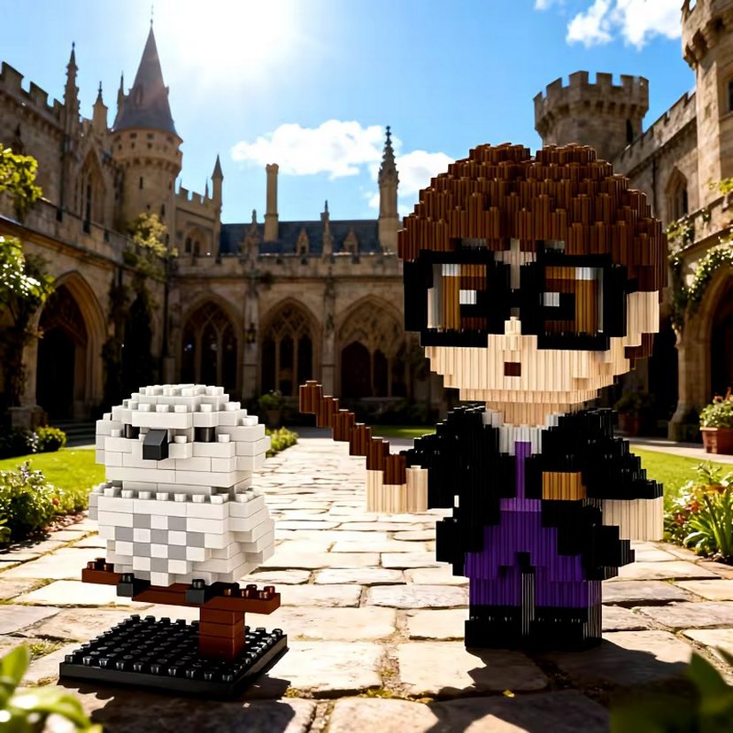 Harry Potter ve Baykuşu Hedwig 2'li Lego - Görsel 2