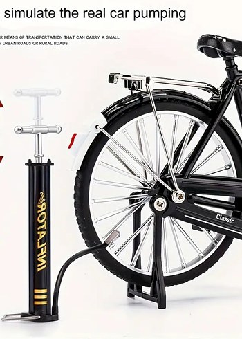 52 Parça Retro Bisiklet Seti Yeşil Renk - Görsel 4