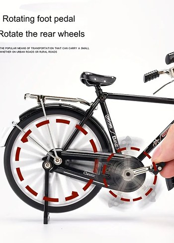 52 Parça Retro Bisiklet Seti Yeşil Renk - Görsel 6