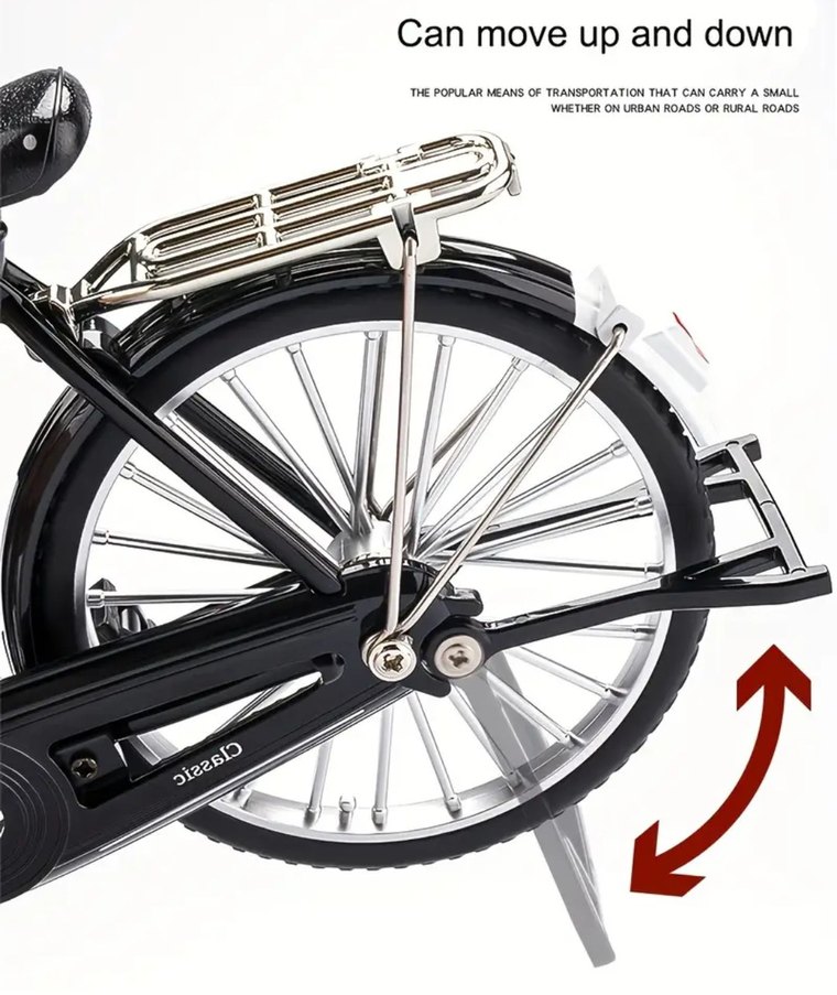 52 Parça Retro Bisiklet Seti Yeşil Renk - Görsel 5