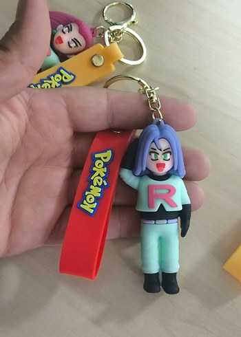 Roket Takımı Pokemon 3 adet Anahtarlık - Görsel 4