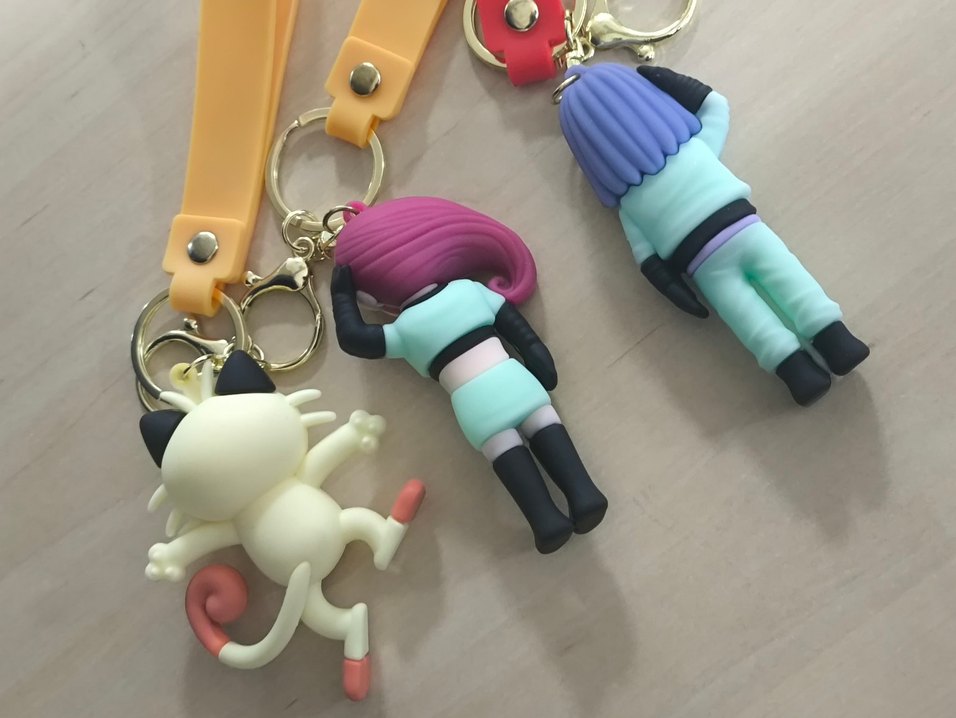 Roket Takımı Pokemon 3 adet Anahtarlık - Görsel 2