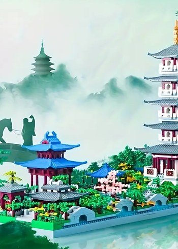 Çin Mimari LEGO Seti - 1387 Parça - Görsel 6