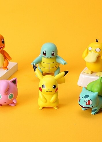 Pokemon Karakterleri Figürü 3 Adet