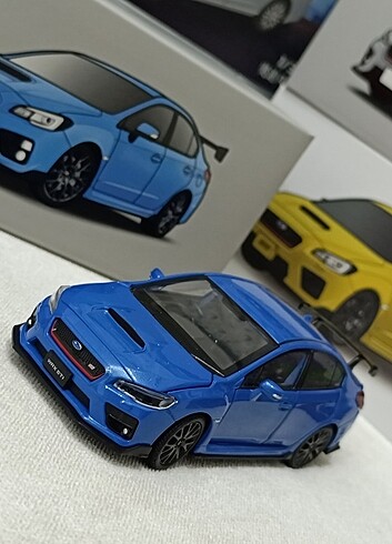 SUBARU WRX 1/32 model araba MAVİ