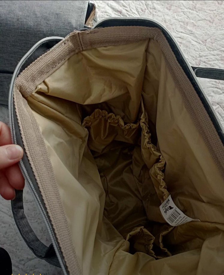 Diger Gri Desenli Bebek Çantası - Görsel 3