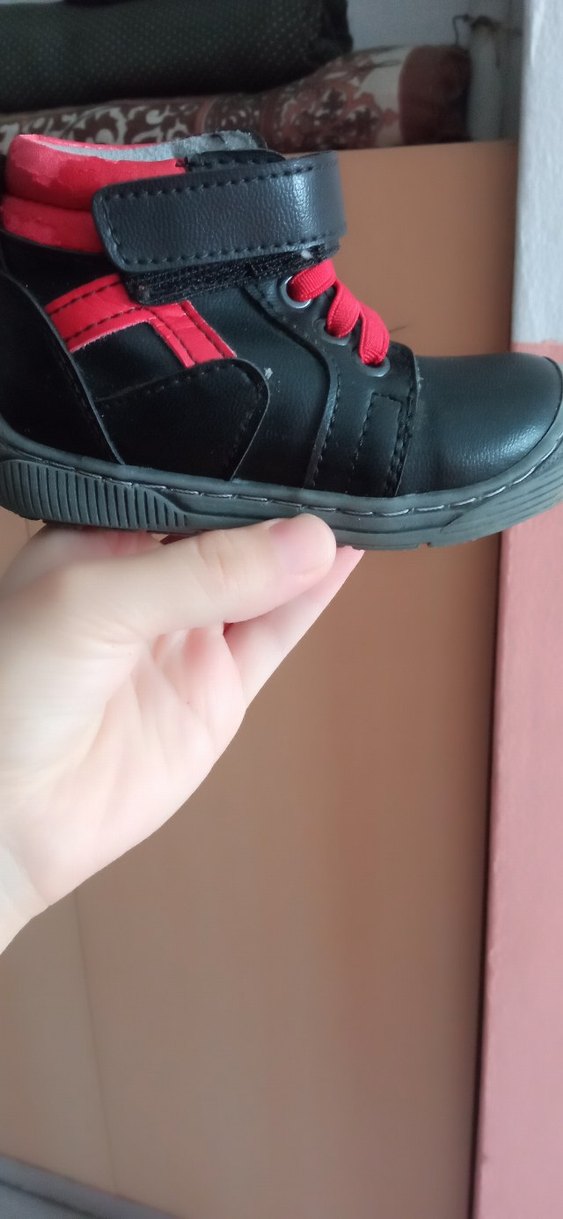 Erkek Bebek Koyu Kırmızı Punk İlk Adım Ayakkabısı bot - Görsel 2