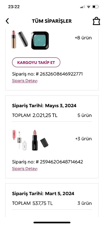 Beden çeşitli Renk Kiko lip gloss
