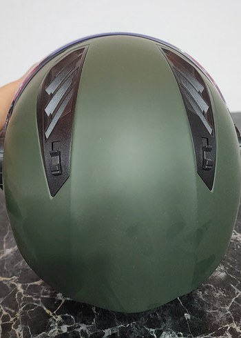 LS2 HPT Airflow Motosiklet Kaskı - Haki Mat - Görsel 3