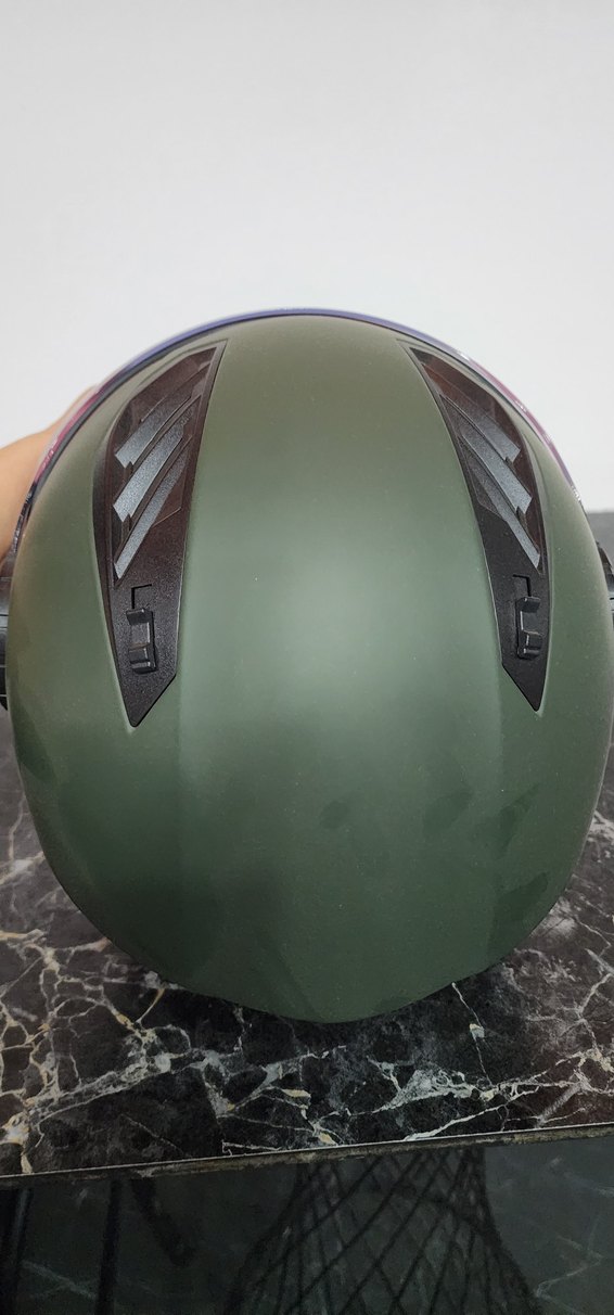 LS2 HPT Airflow Motosiklet Kaskı - Haki Mat - Görsel 3