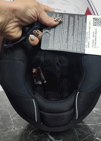 Beyaz LS2 Airflow II Motosiklet Kaskı - Görsel 4