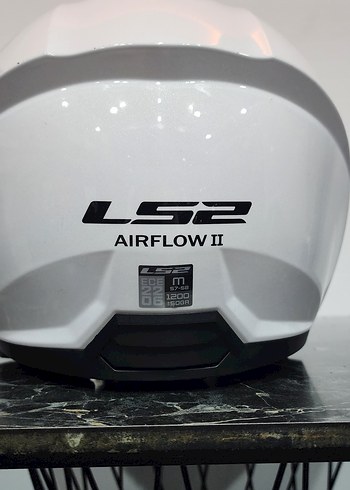 Beyaz LS2 Airflow II Motosiklet Kaskı - Görsel 2