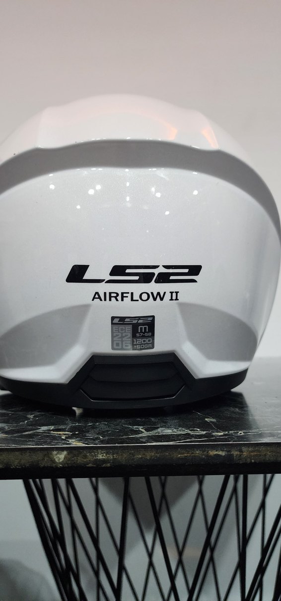 Beyaz LS2 Airflow II Motosiklet Kaskı - Görsel 2