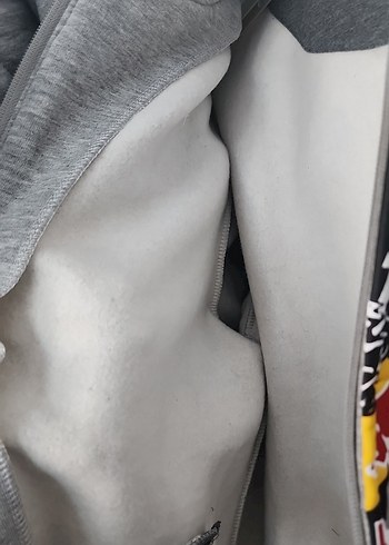 Gri Kapüşonlu Baskılı Sweatshirt - Görsel 3